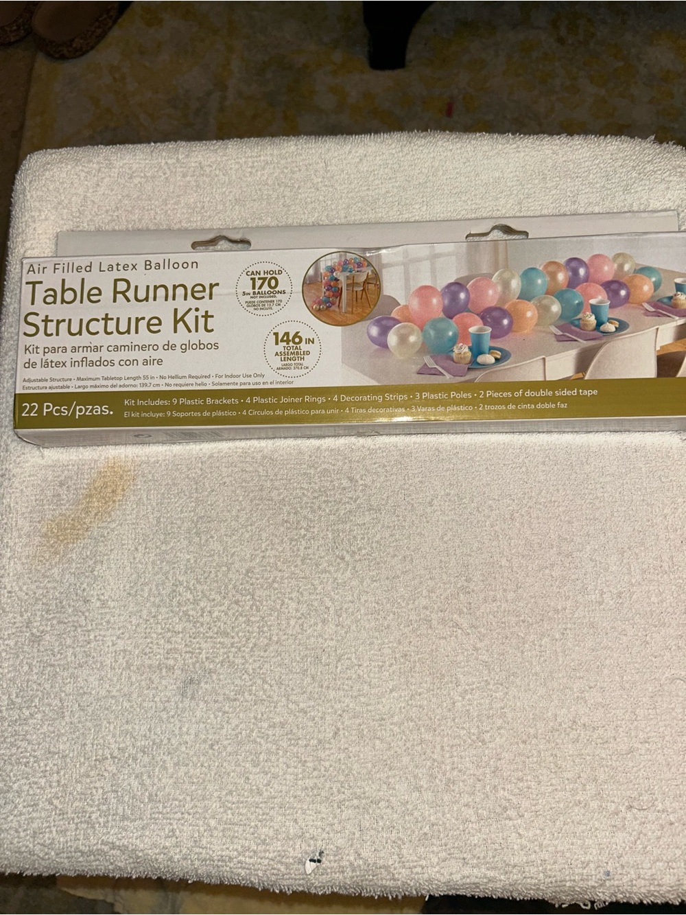 Table Runner Structure Kit - Pastel Multicolor Balloon Decoration